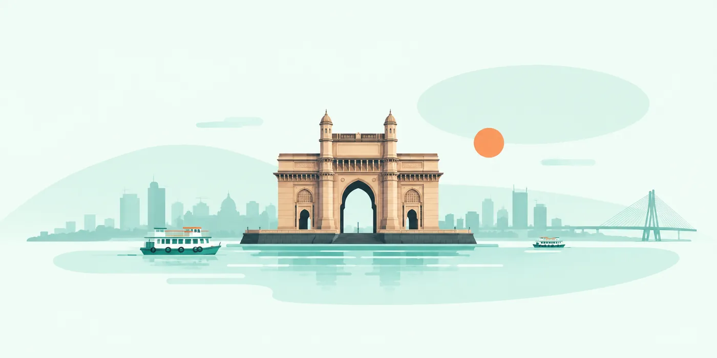 Illustration of Mumbai